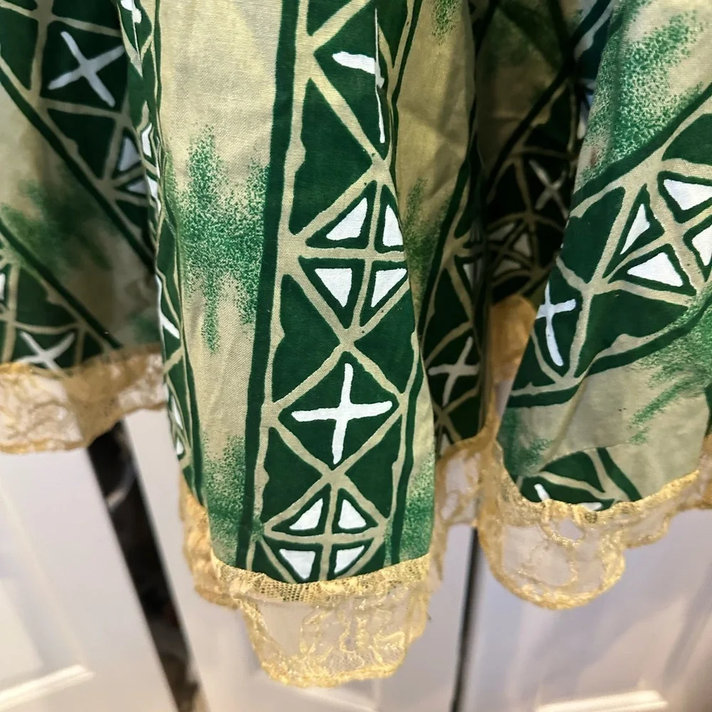 African Ankara Fit and Flare Traditional Wax Print Skirt from Nigeria L/XL - Picture 5 of 5